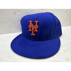 New Era New York Mets MLB Authentic Collection Hat 7 1/8 Fitted NYC